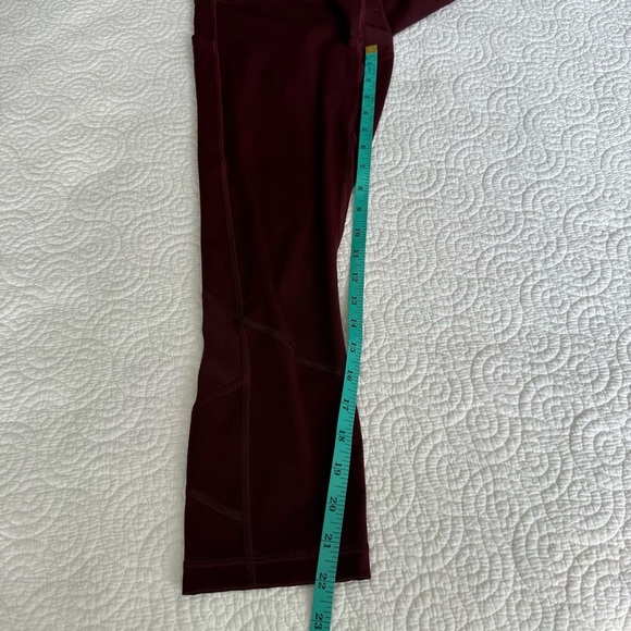 Lululemon Athletica Burgundy Leggings - Picture 5 of 10